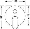 Duravit Wave miscelatore monocomando per vasca