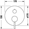 Miscelatore monocomando da incasso per vasca Duravit Circle
