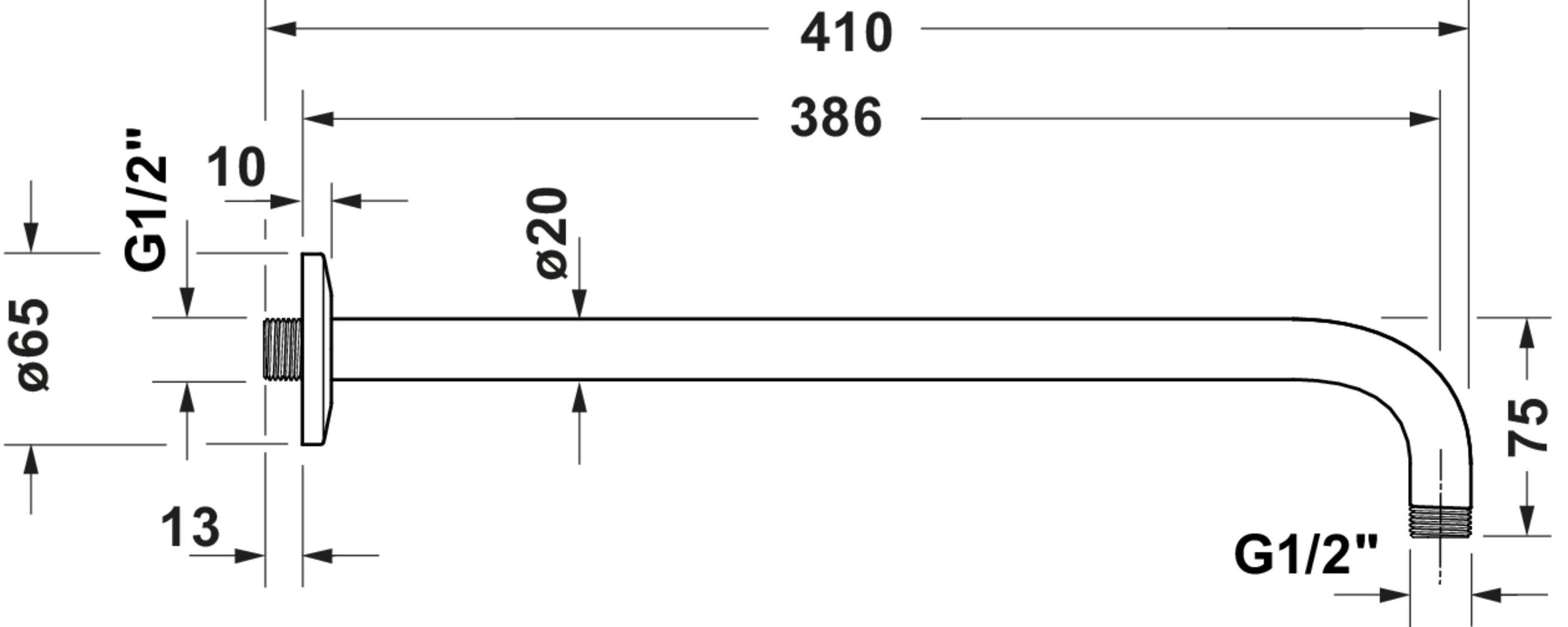Sistema doccia ad incasso Duravit con termostato e soffione doccia