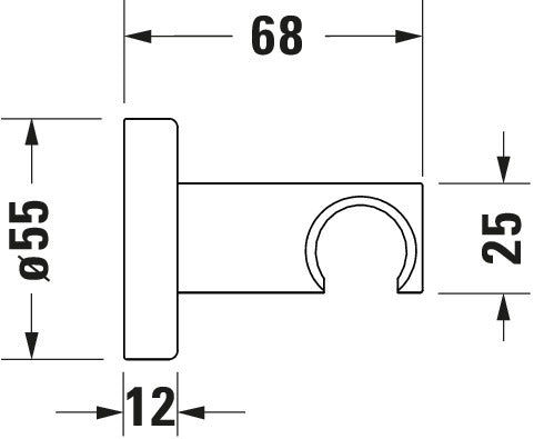 Supporto doccia universale Duravit