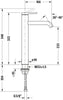 Duravit C.1 miscelatore monocomando per lavabo XL