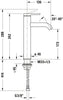 Duravit C.1 miscelatore monocomando per lavabo L