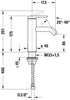 Duravit C.1 miscelatore monocomando per lavabo M