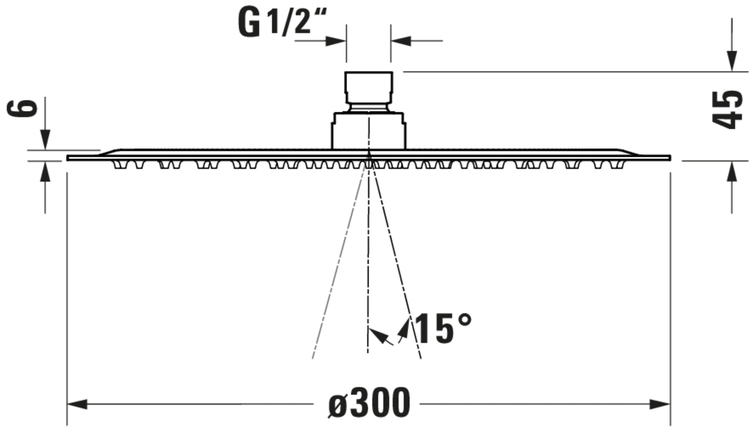 Soffione universale Duravit
