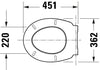 Sedile WC universale Duravit Univavo con chiusura ammortizzata