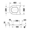 Duravit Univavo Universal WC-Sitz mit Absenkautomatik, rund