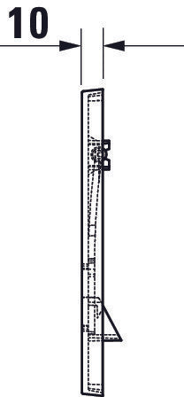 Piastra attuatore meccanica Duravit DuraSystem per WC.