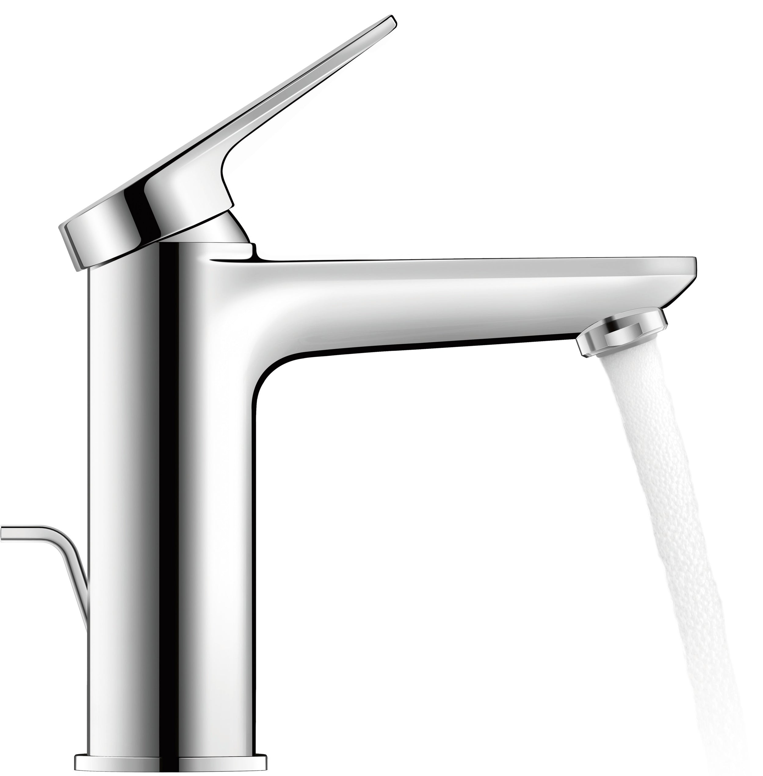 Miscelatore monocomando per lavabo Duravit Wave M FreshStart - rubinetto di scarico selezionabile