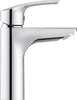 Miscelatore per lavabo Duravit DuraVelez, con funzione FreshStart a risparmio energetico, 18,7 cm (misura M), cromo