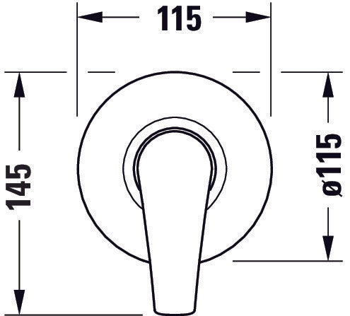 Duravit DuraVelez miscelatore per doccia, da incasso, 1 utenza, cromo