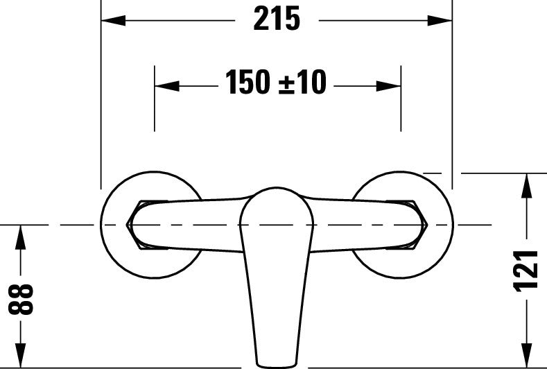 Duravit DuraVelez miscelatore per doccia, esterno, 1 utenza, cromo