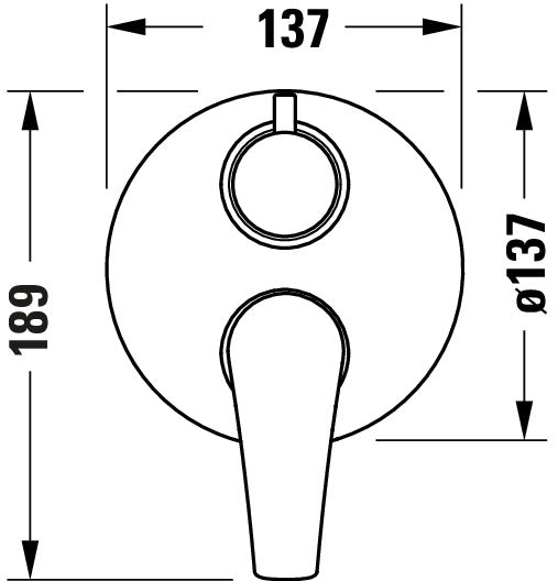 Rubinetteria per vasca Duravit DuraVelez