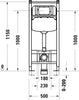 Duravit DuraSystem elemento di installazione WC