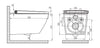 Set completo WC con doccia Basic 1104 con elemento da parete Geberit Duofix