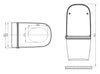 Set completo WC con doccia Basic 1104 con elemento da parete Geberit Duofix