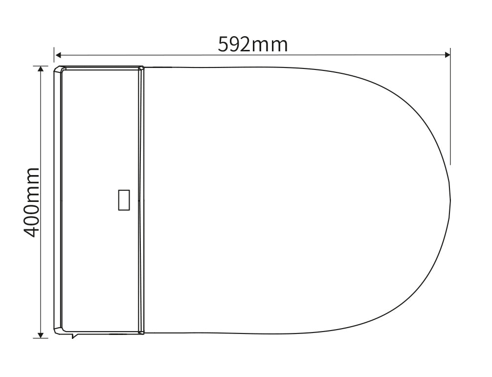 Set completo WC doccia 540 PRO con elemento da parete Geberit Duofix