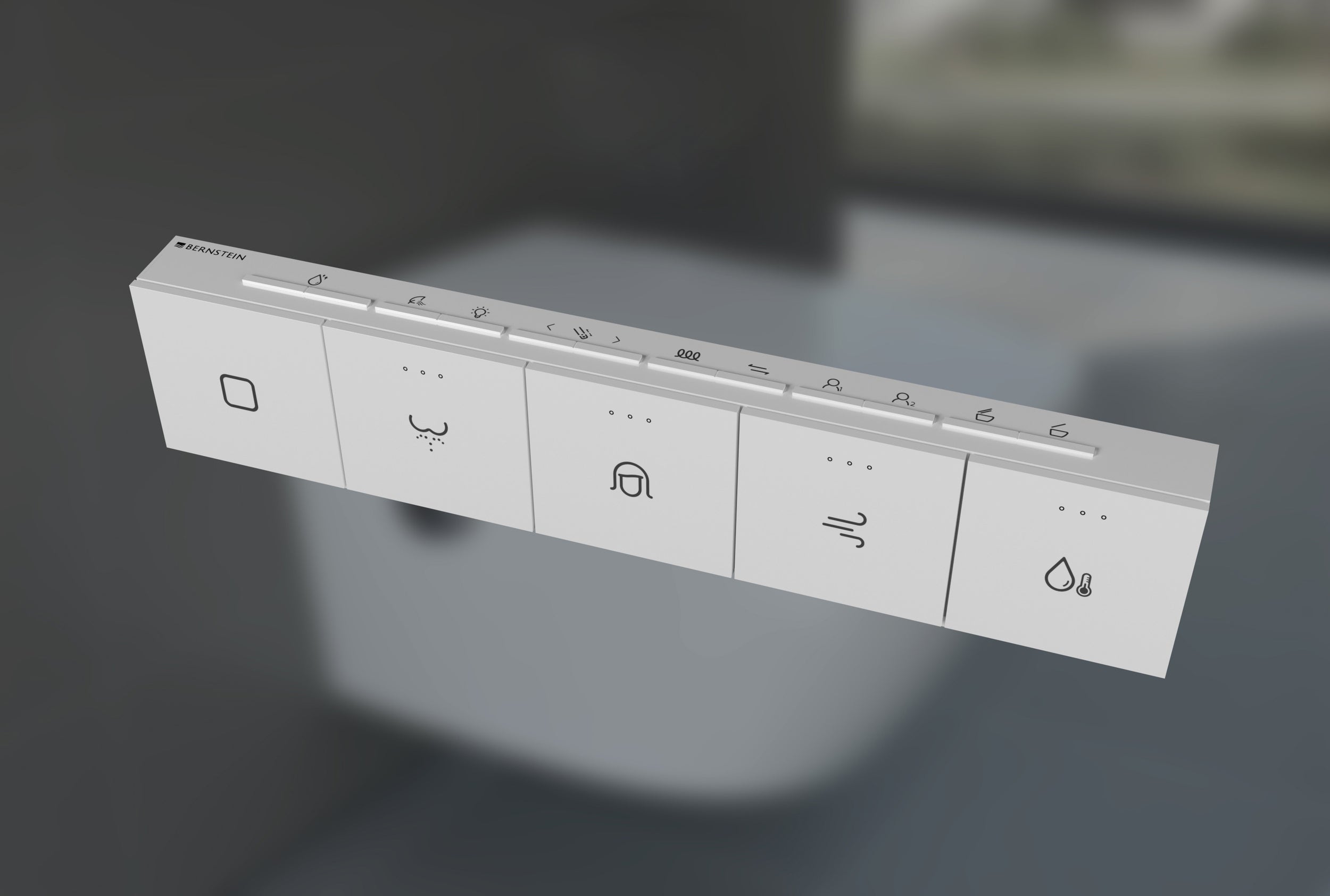 Set completo WC doccia T640 PRO con elemento da parete Geberit Duofix