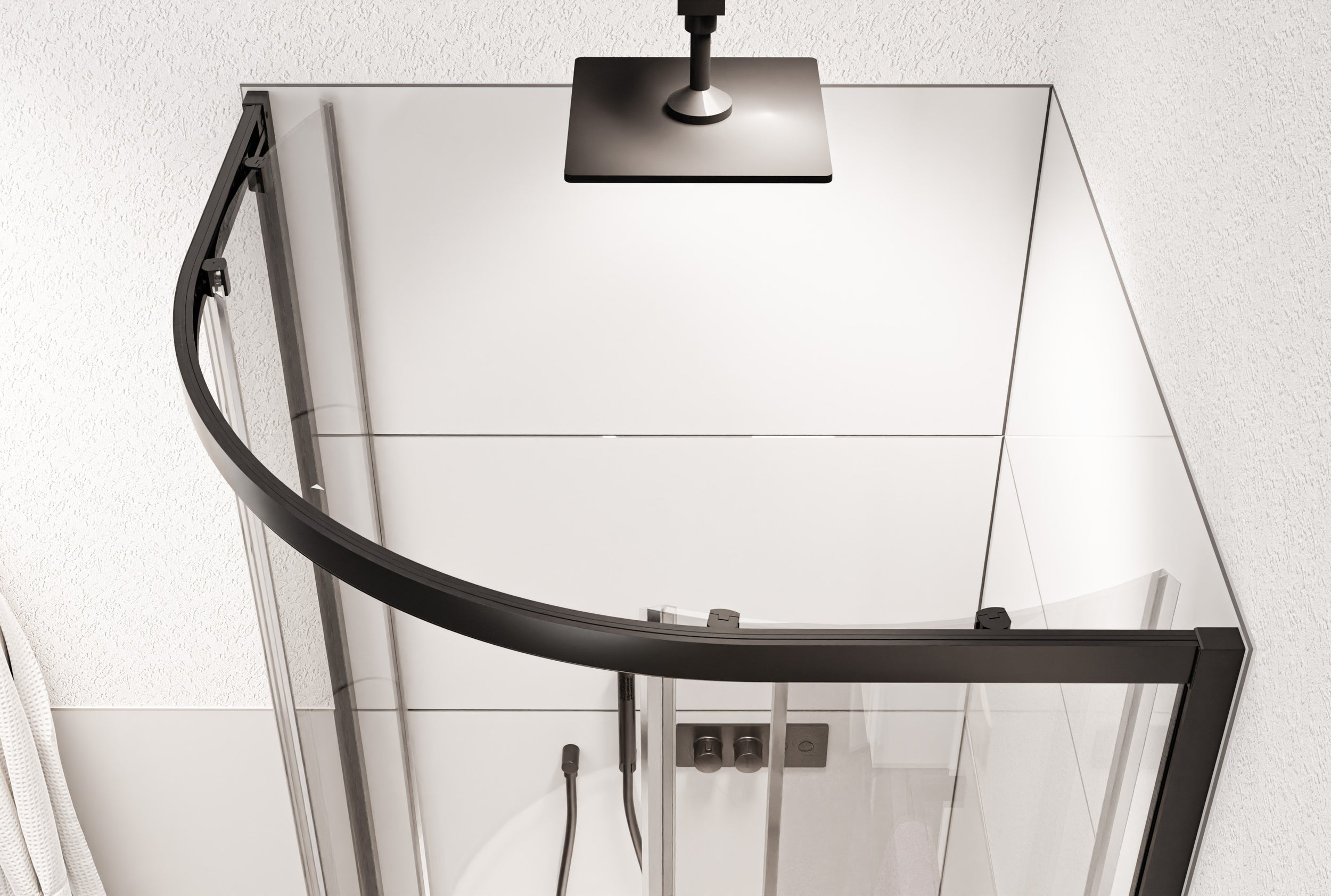 Doccia tonda NT509 con porte scorrevoli