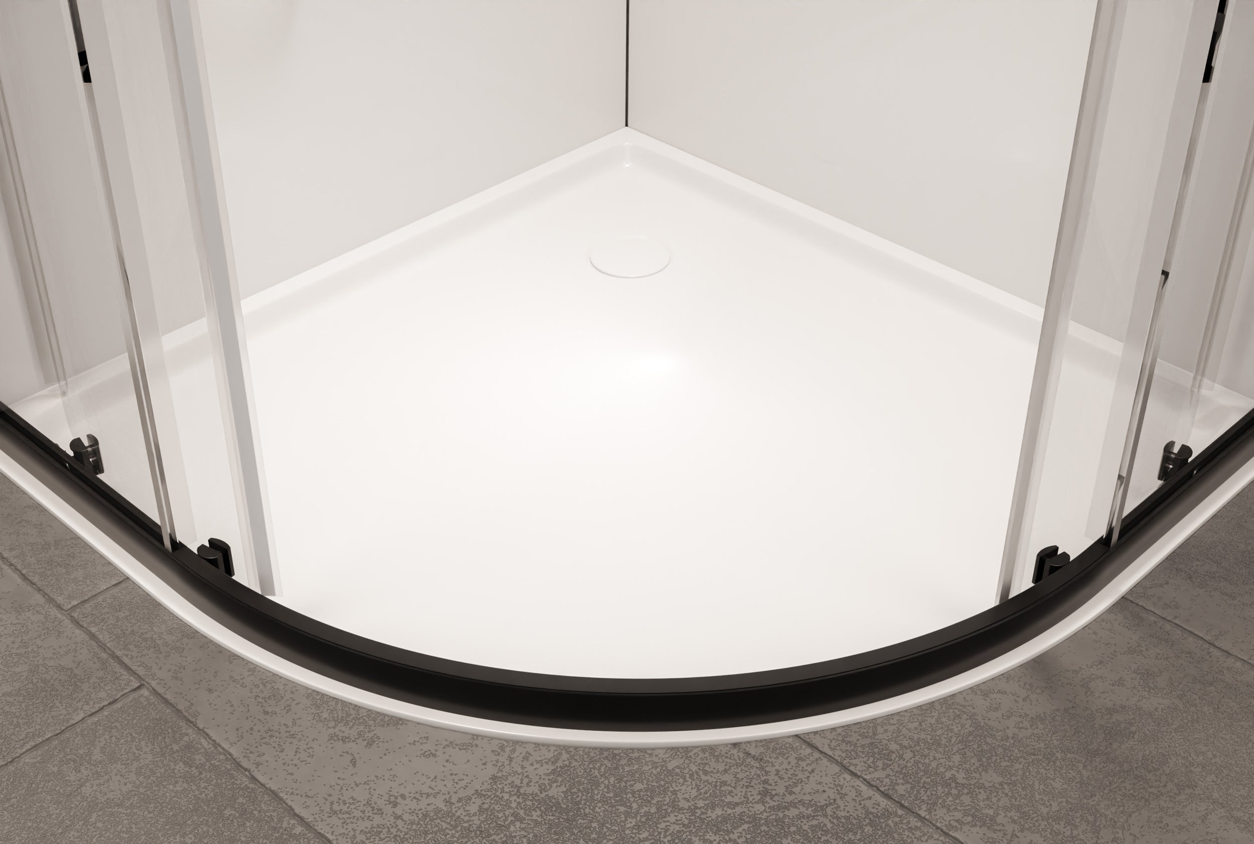 Doccia tonda NT509 con porte scorrevoli