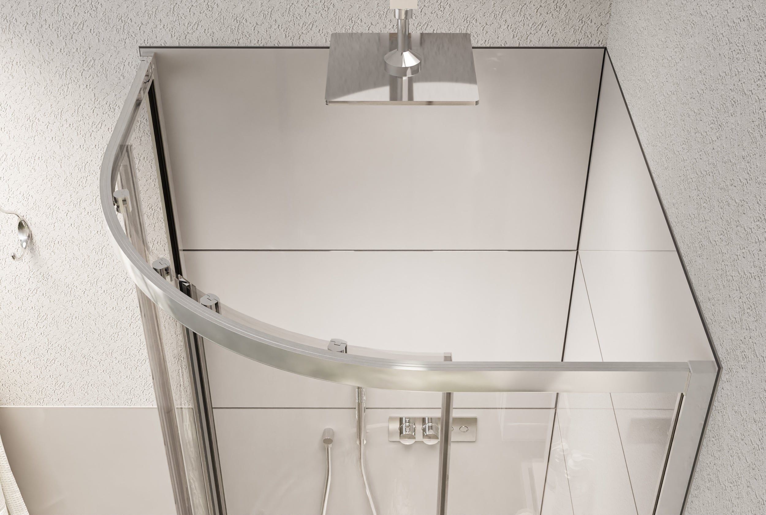 Doccia tonda NT509 con porte scorrevoli