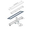 Canaletta doccia in acciaio inox FlexGTB02