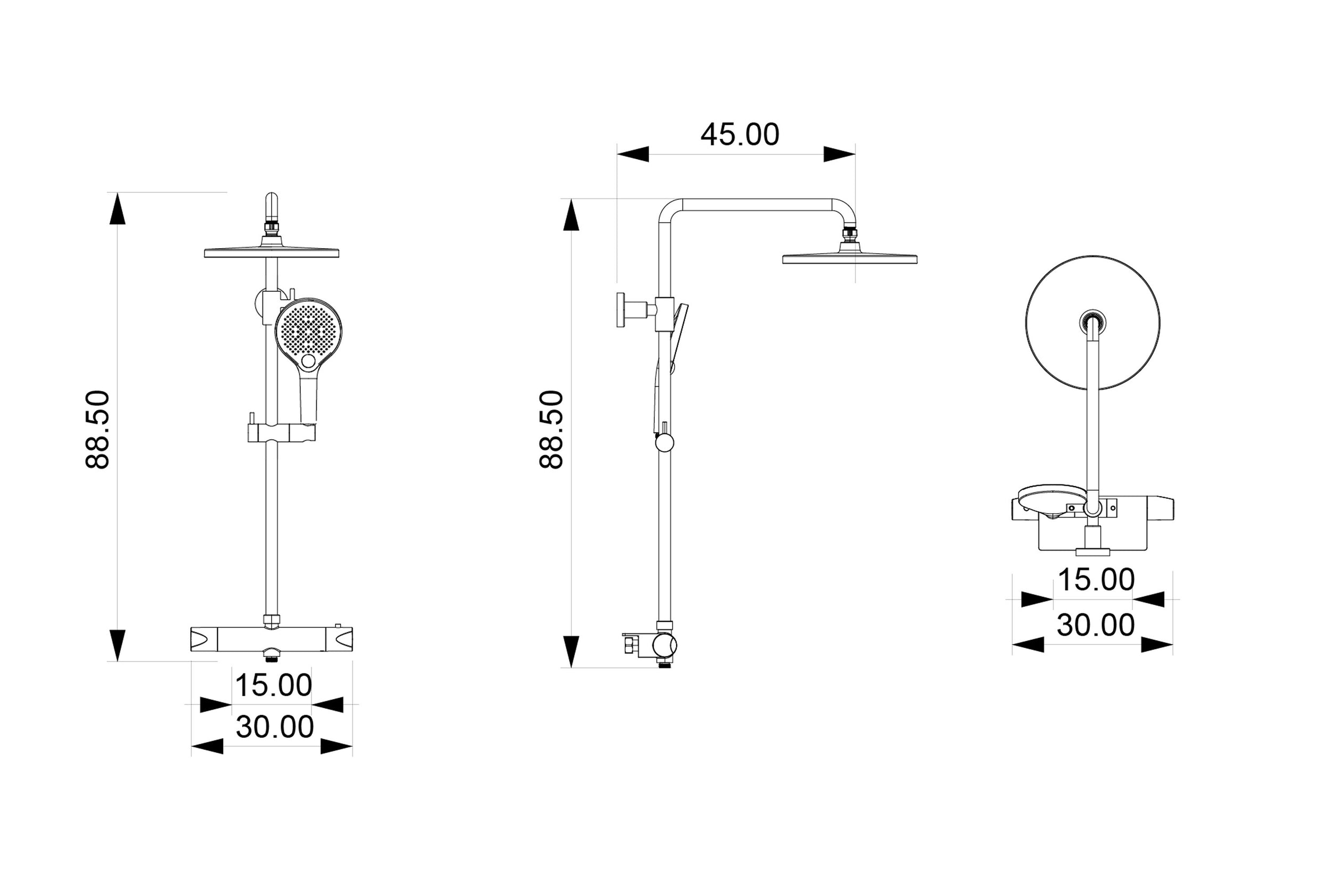 Colonna doccia termostatica 8221 PRO