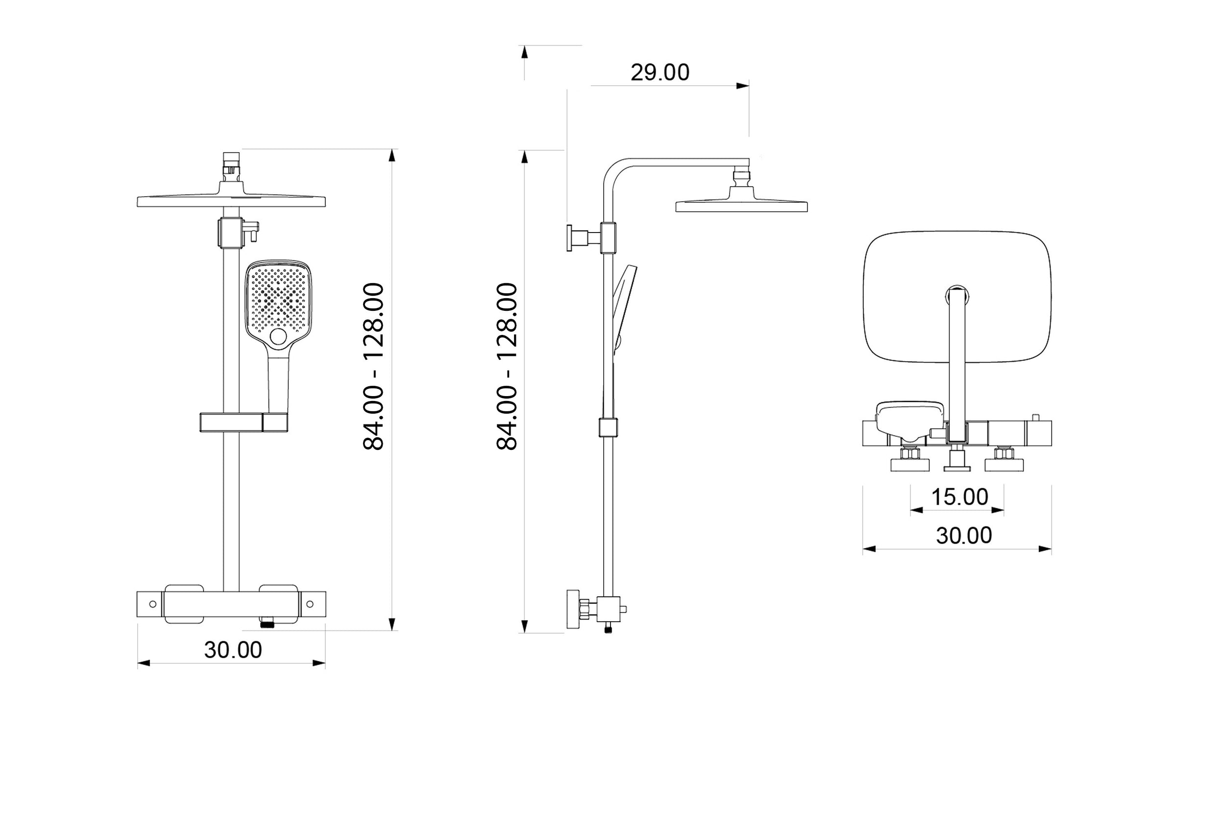Colonna doccia termostatica 3011 PRO