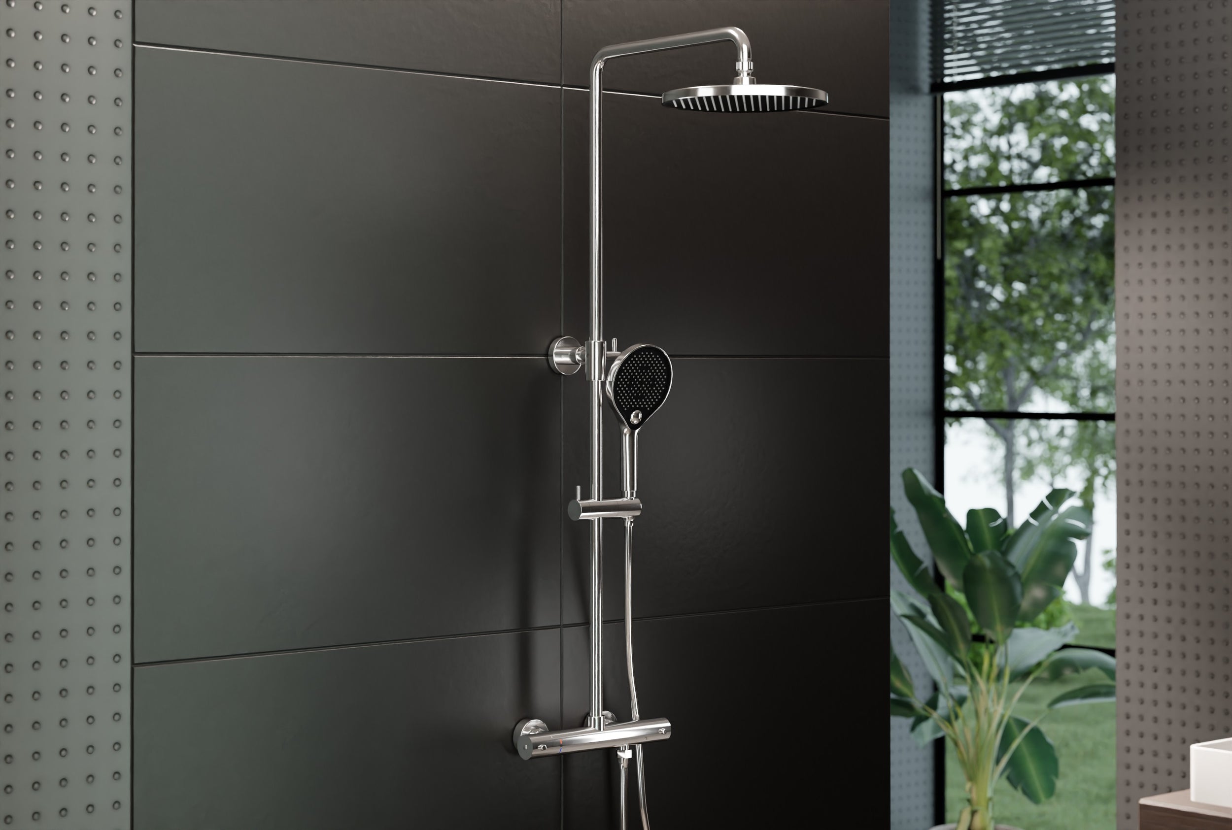 Colonna doccia di design termostatica 4011 BASIC