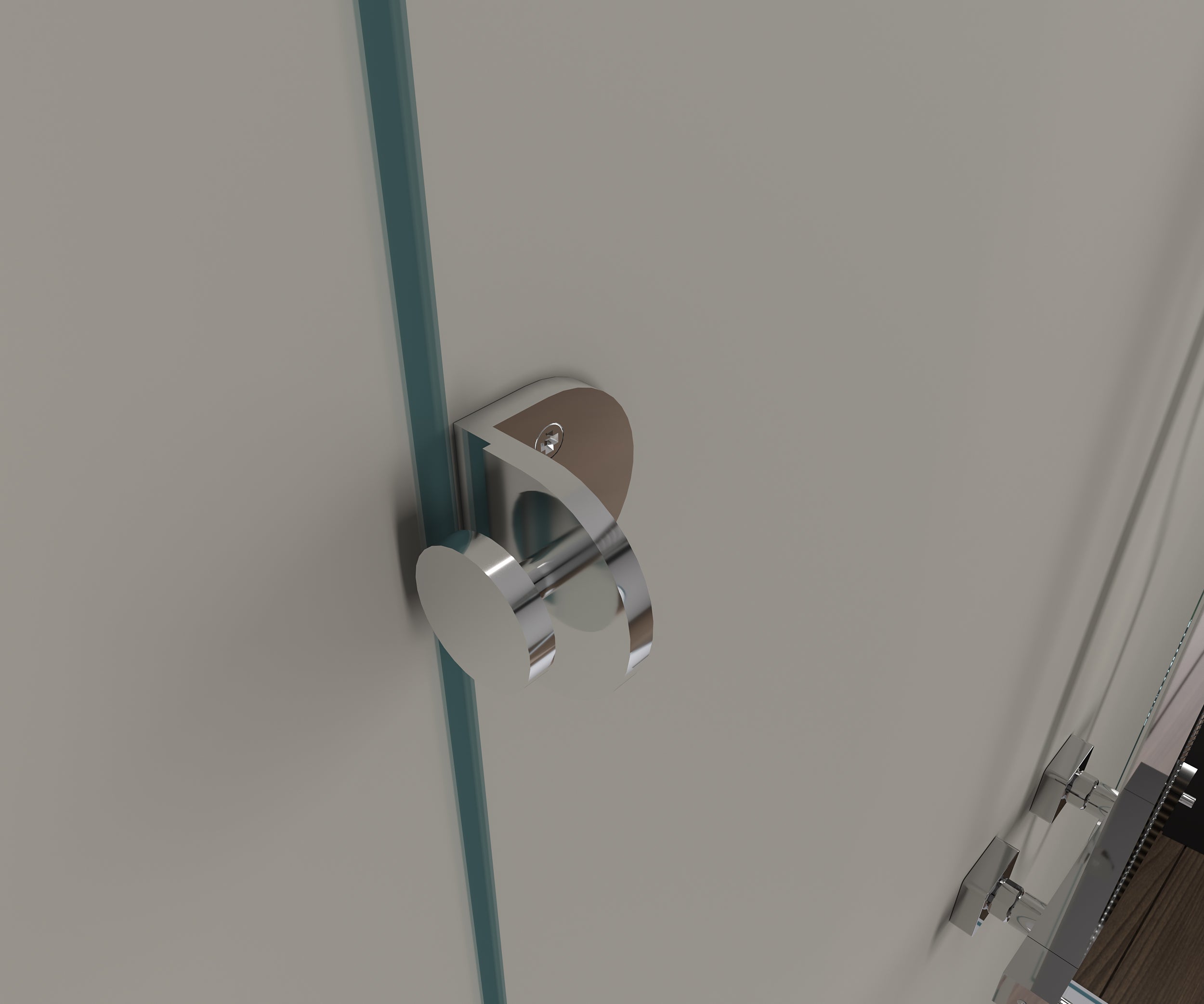 Cabina doccia a U EX412 con porte a battente