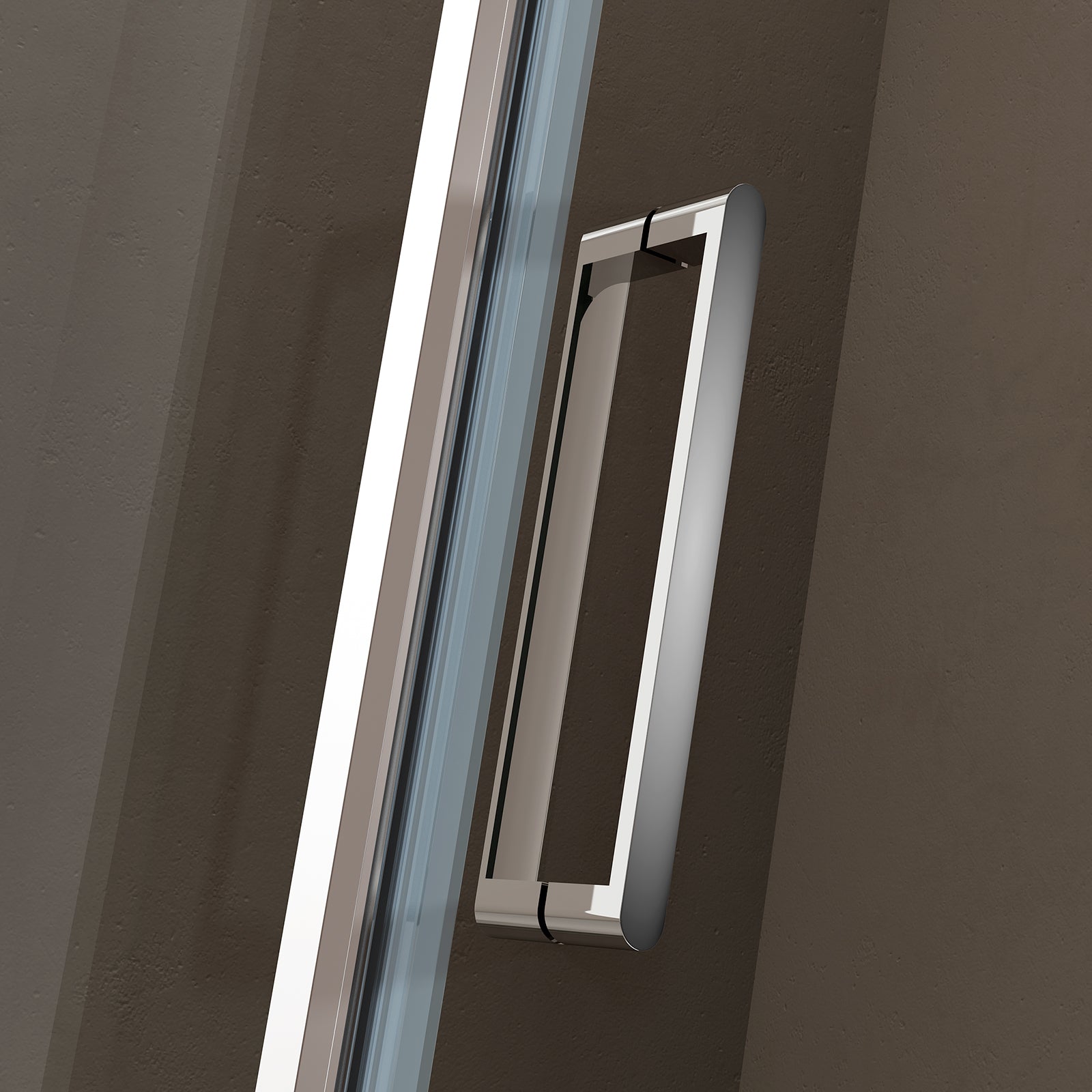 Box doccia con porta battente - vetro trasparente 6mm  EX416S - 80 x 80 x 195 cm