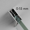 Parete doccia Walk In EX101 Vetro temprato fumé - 10mm  - larghezza selezionabile