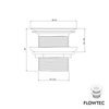 Valvola di scarico FLOWTEC con filtro