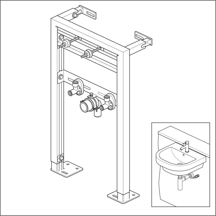 Elemento da incasso per lavabo BERNSTEIN