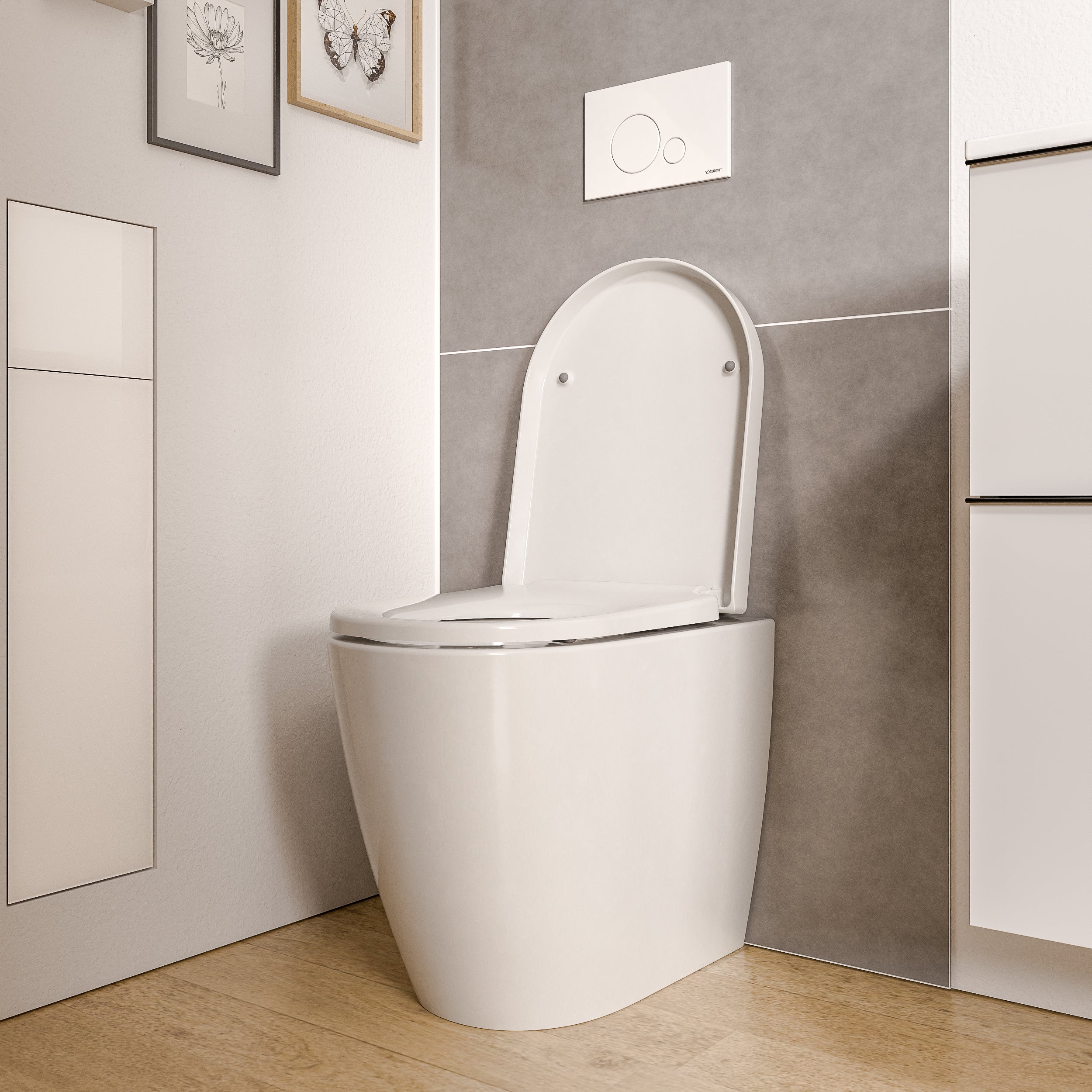 WC a libera installazione VIREO Bianco