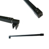 Barra stabilizzatrice per parete doccia Walk In - design quadrato nero