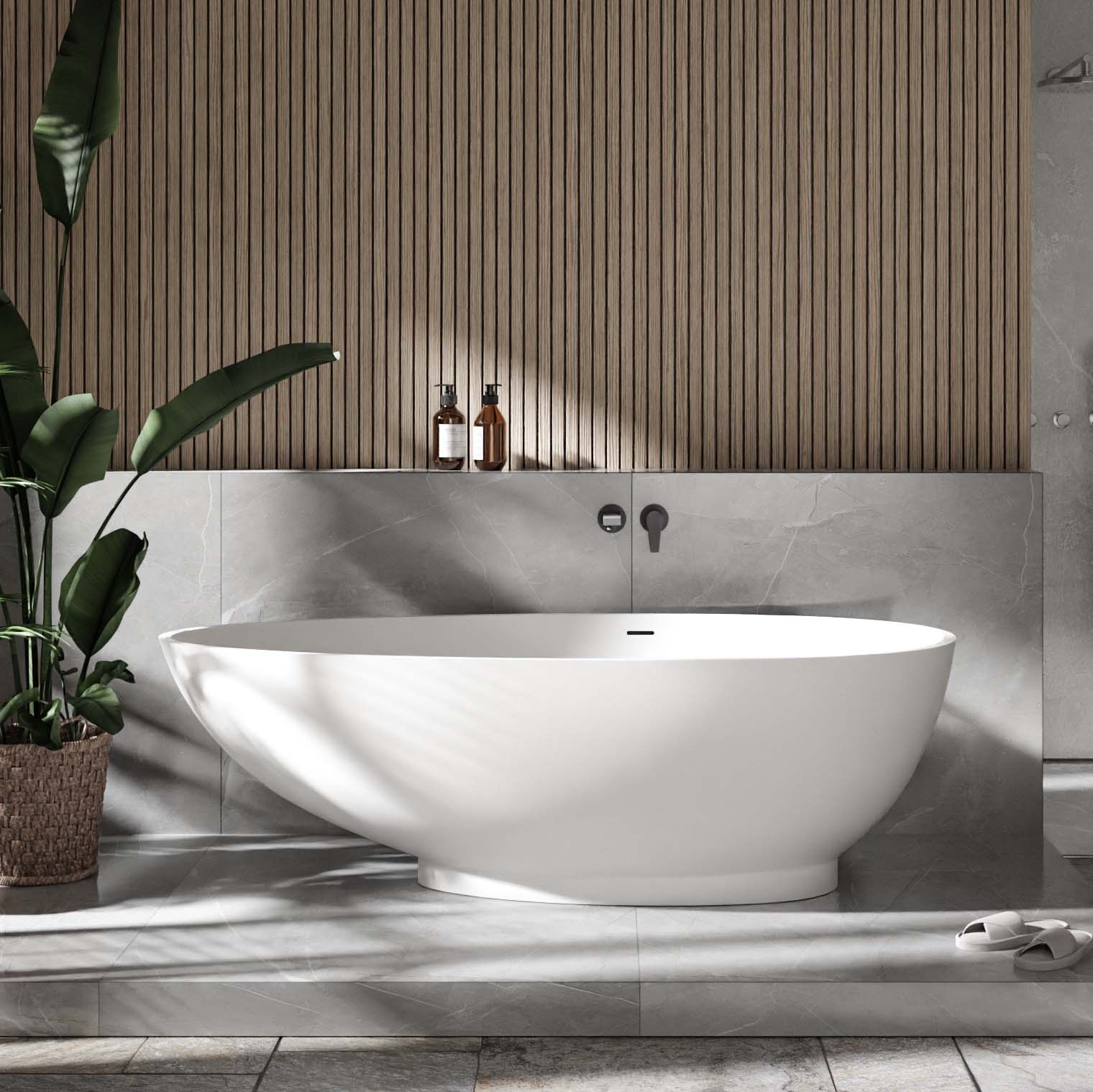 Vasca da bagno freestanding VIGO mineral cast