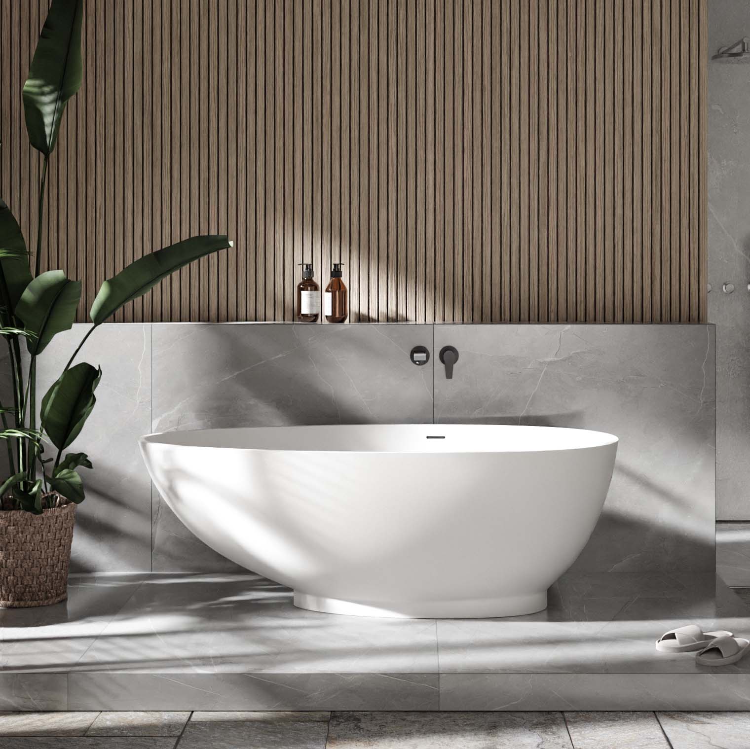 Vasca da bagno freestanding VIGO mineral cast