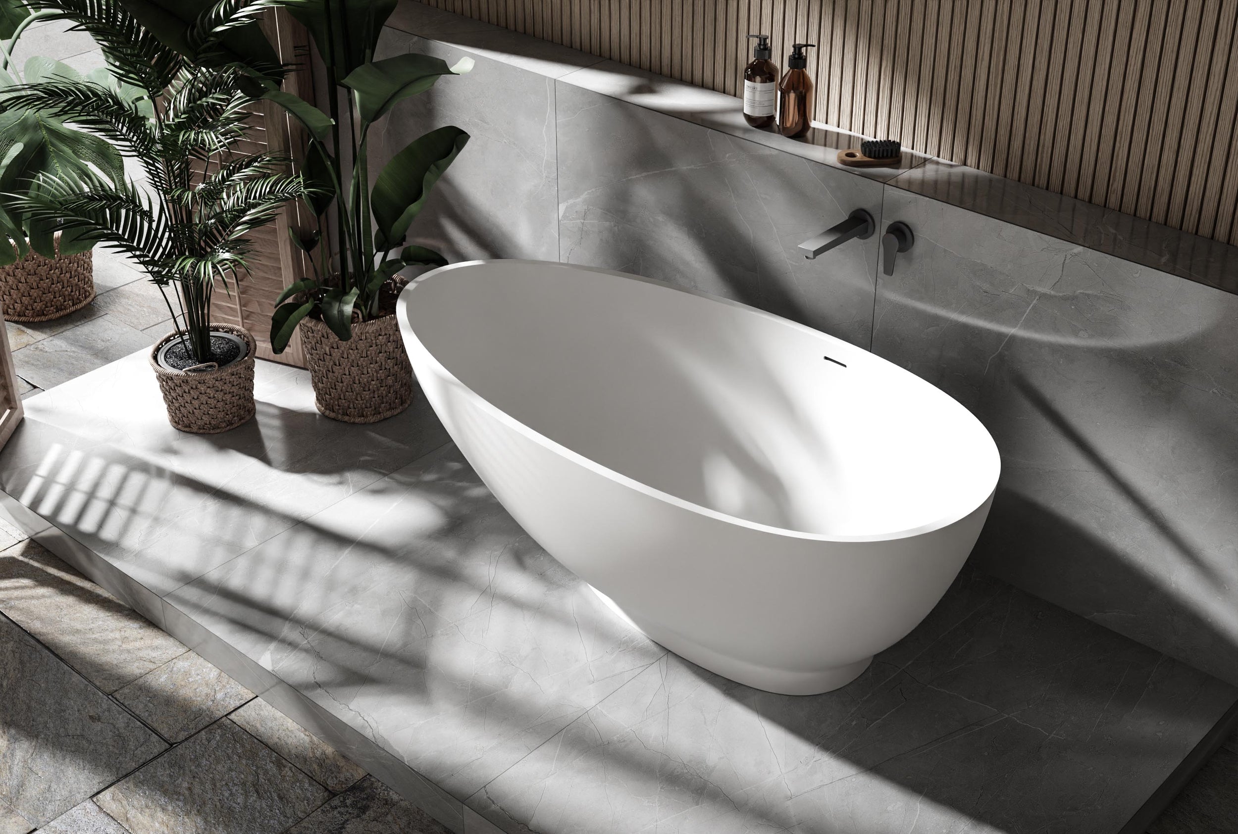 Vasca da bagno freestanding VIGO mineral cast