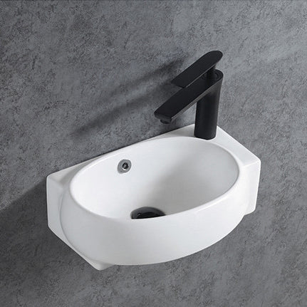 Lavabo da parete in ceramica KW198 per il WC degli ospiti