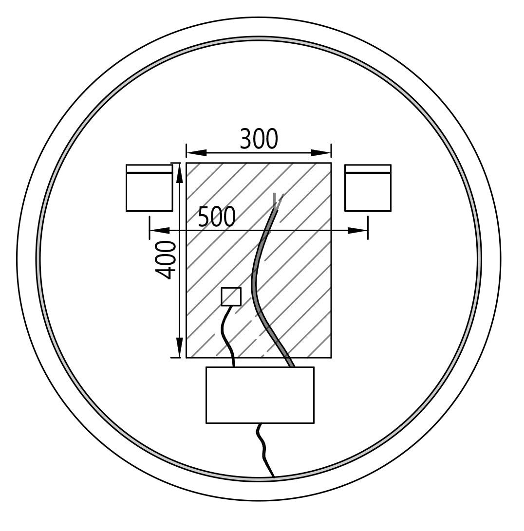 Specchio illuminato a LED 2712 - 2.0