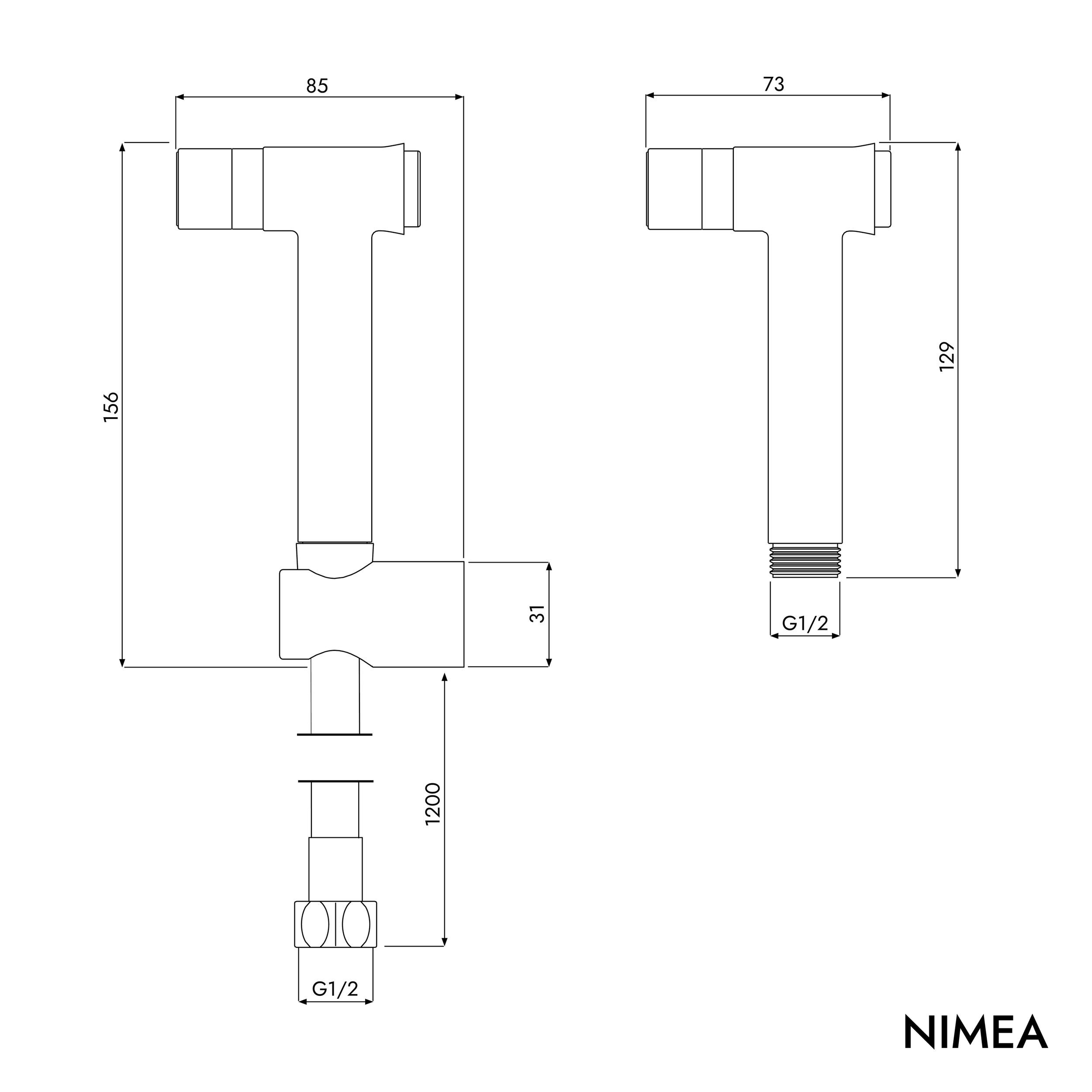 Set doccetta bidet NIMEA