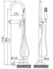 Rubinetto per vasca freestanding NT3127 2.0
