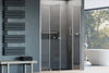 Doccia a incasso con porta a battente - due pannelli fissi NT607 - FLEX