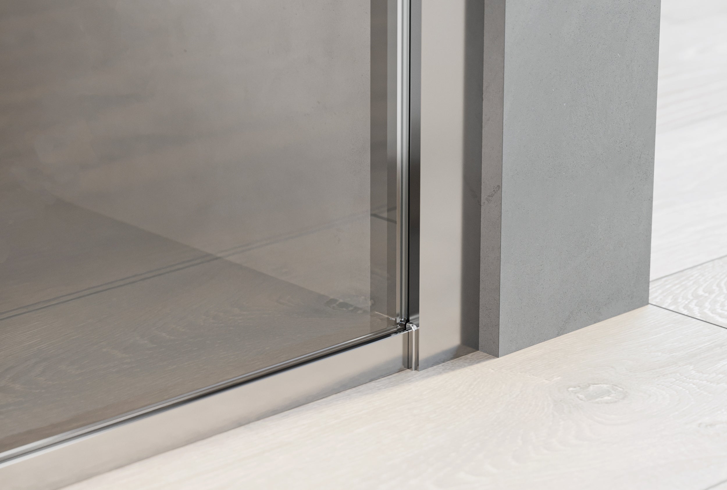 Doccia a incasso con porta a battente - due pannelli fissi NT607 - FLEX