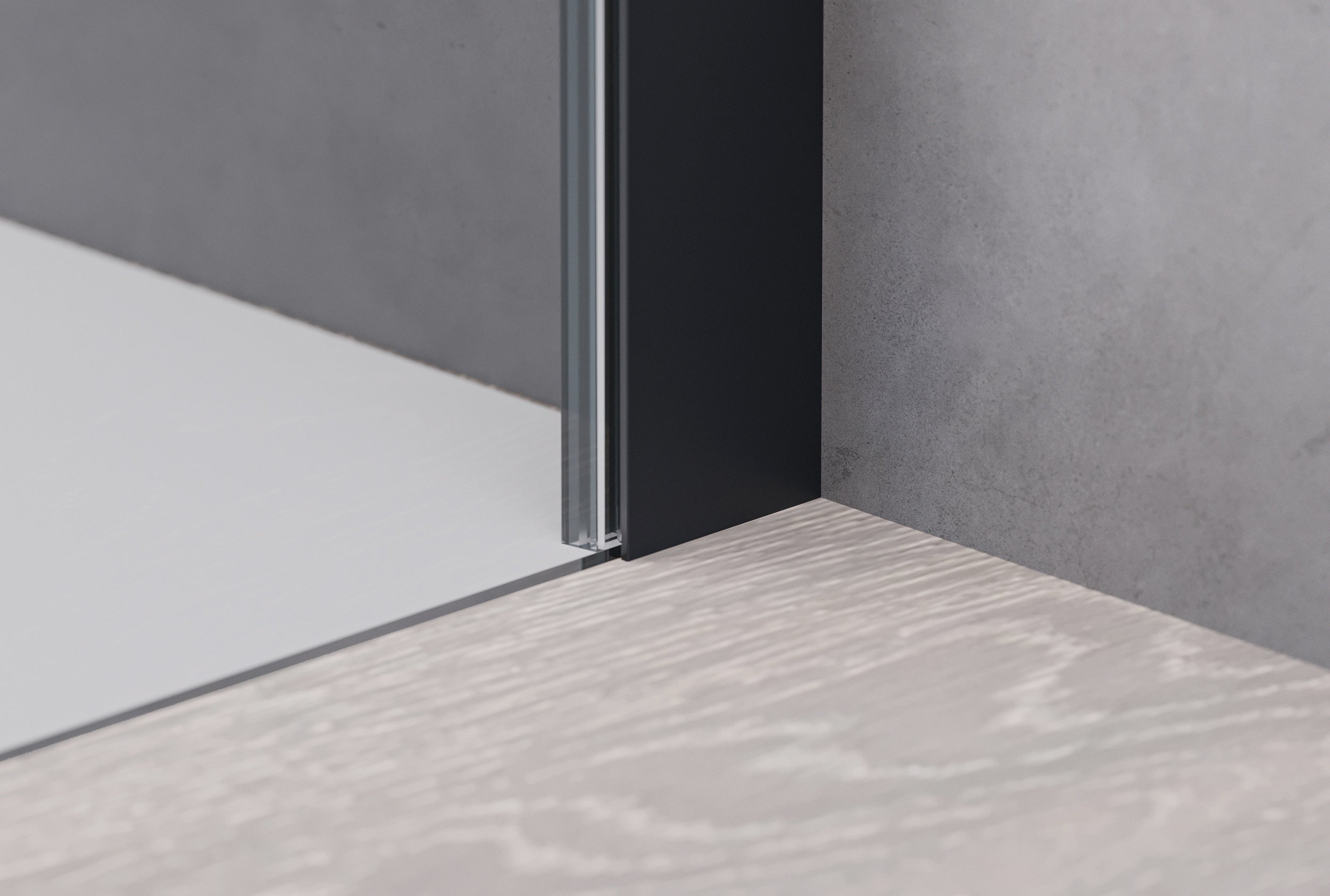 Doccia a incasso con porta a battente - due pannelli fissi NT607 - FLEX