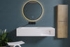 Lavabo a muro PB2088 in fusione minerale