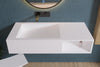 Lavabo a muro PB2088 in fusione minerale