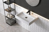 Lavabo a parete in fusione minerale PB2142