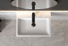 Lavabo a parete in fusione minerale PB2142