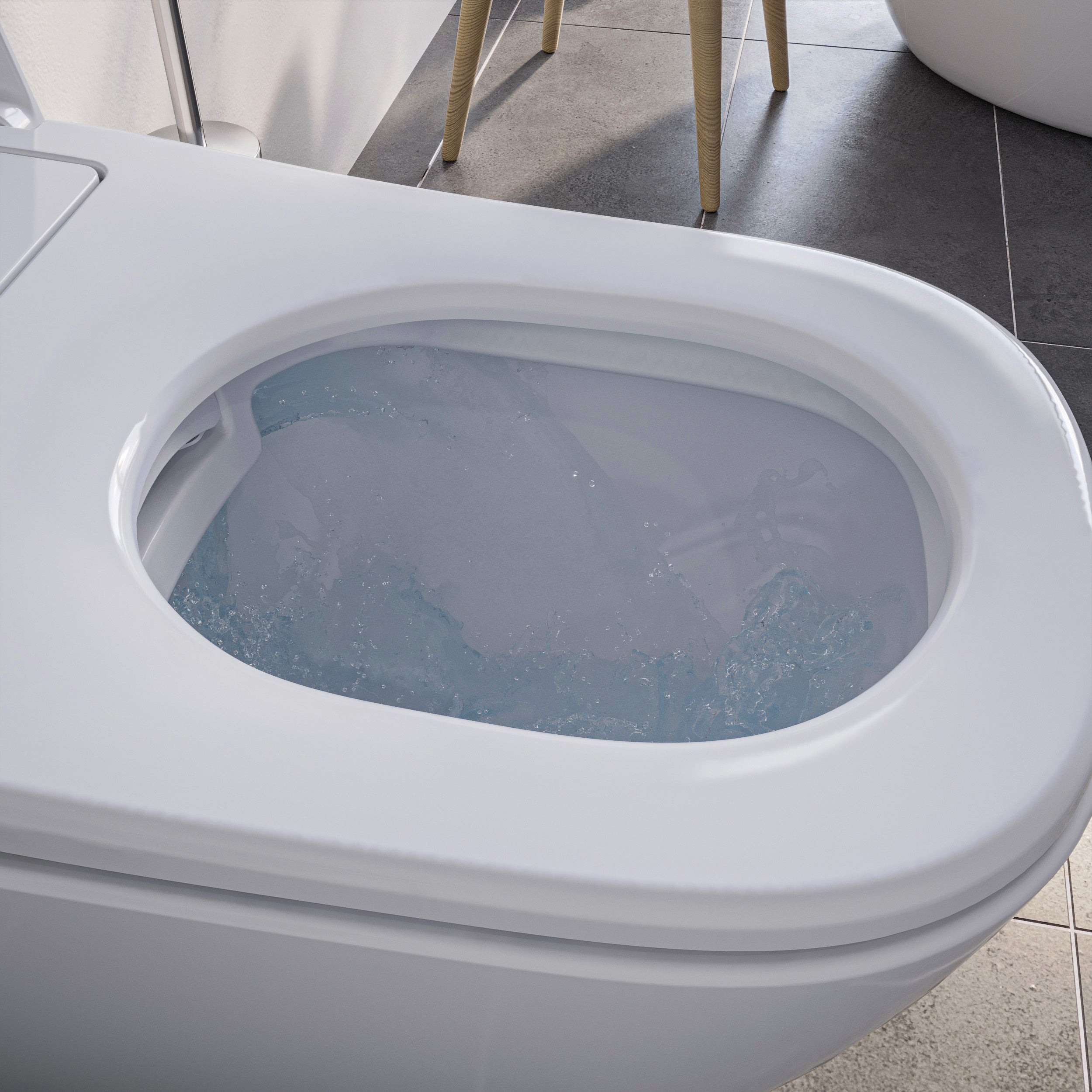 Set completo WC con doccia Basic 1104 con elemento da parete Geberit Duofix